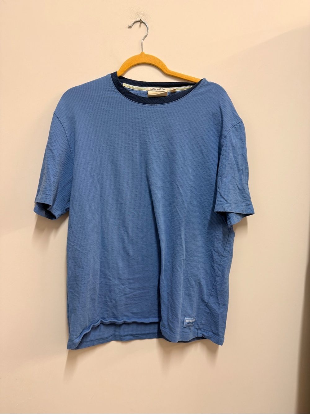 Scotch & Soda Blue Short-Sleeve Crewneck Tee
